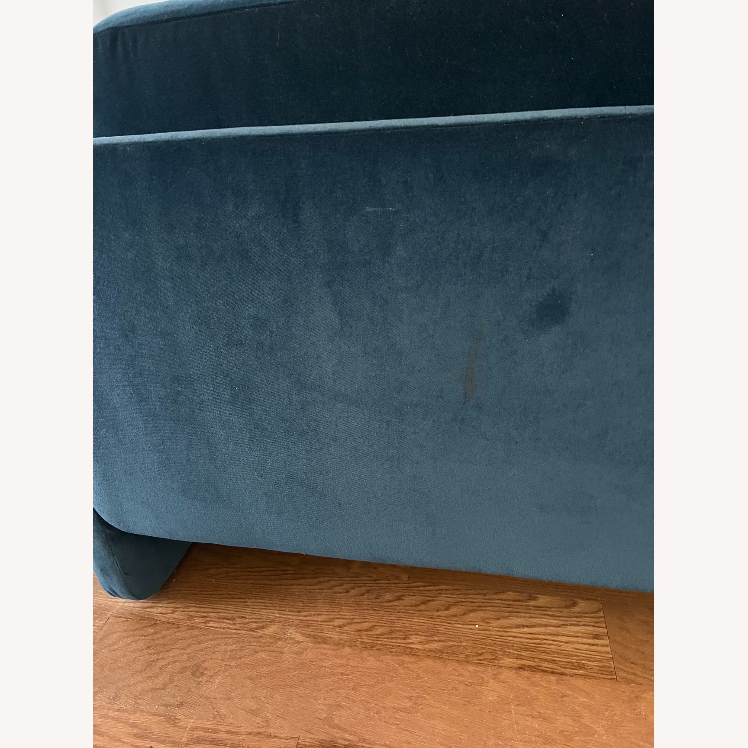 Design Within Reach Pastille Blue Velvet 3+ Seater Sofa - image-7