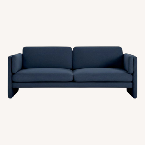 Used Design Within Reach Pastille Blue Velvet 3+ Seater Sofa for sale on AptDeco