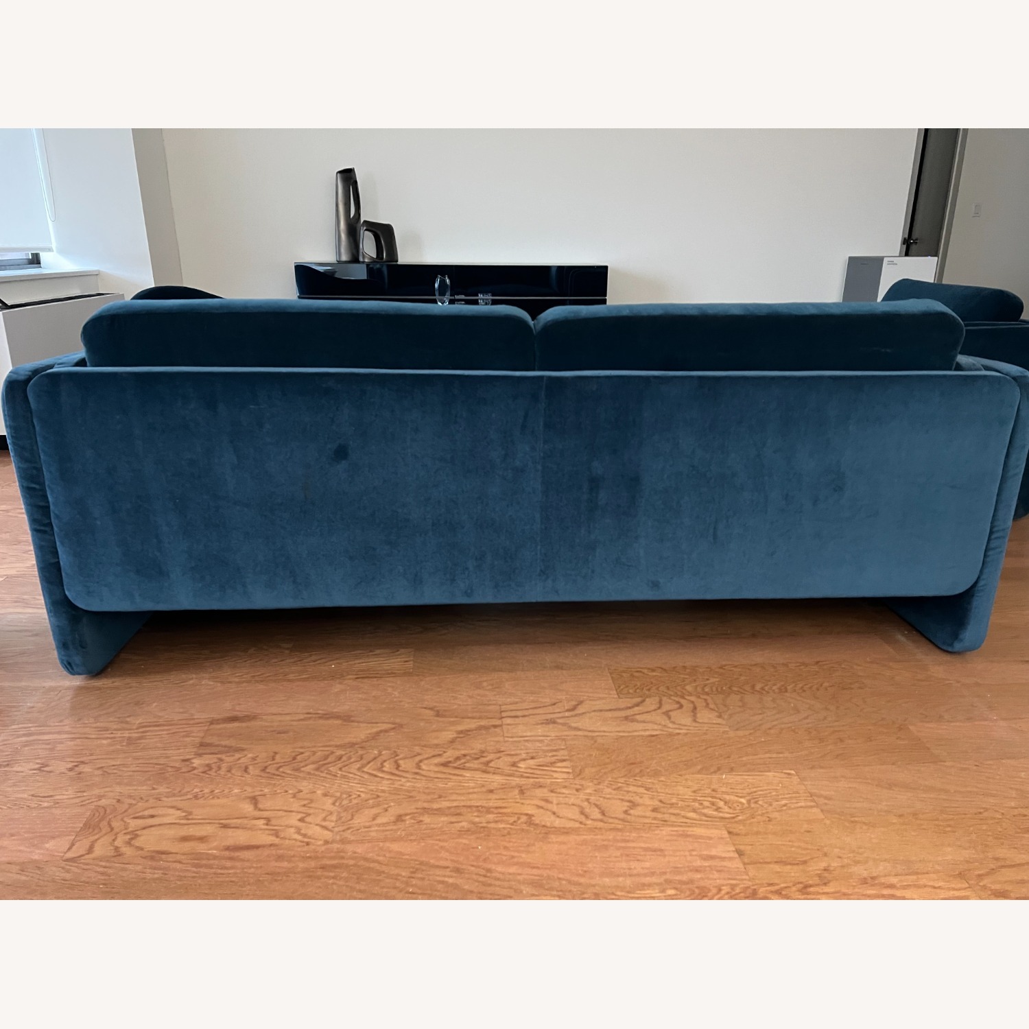 Design Within Reach Pastille Blue Velvet 3+ Seater Sofa - image-6