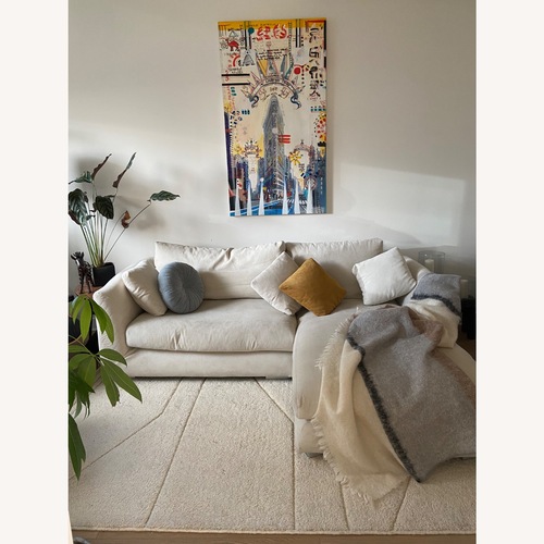 Used Feathers Modular Cream Sfa  for sale on AptDeco