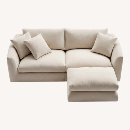 Used Feathers Modular Cream Sfa  for sale on AptDeco