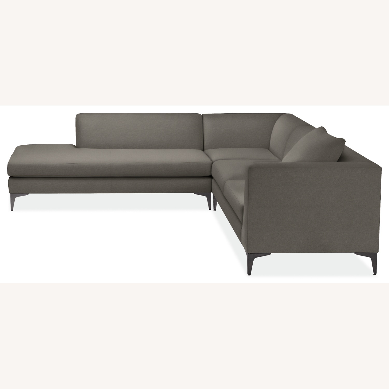 Room & Board Dark Brown Velvet 3+ Piece Sectional - image-4