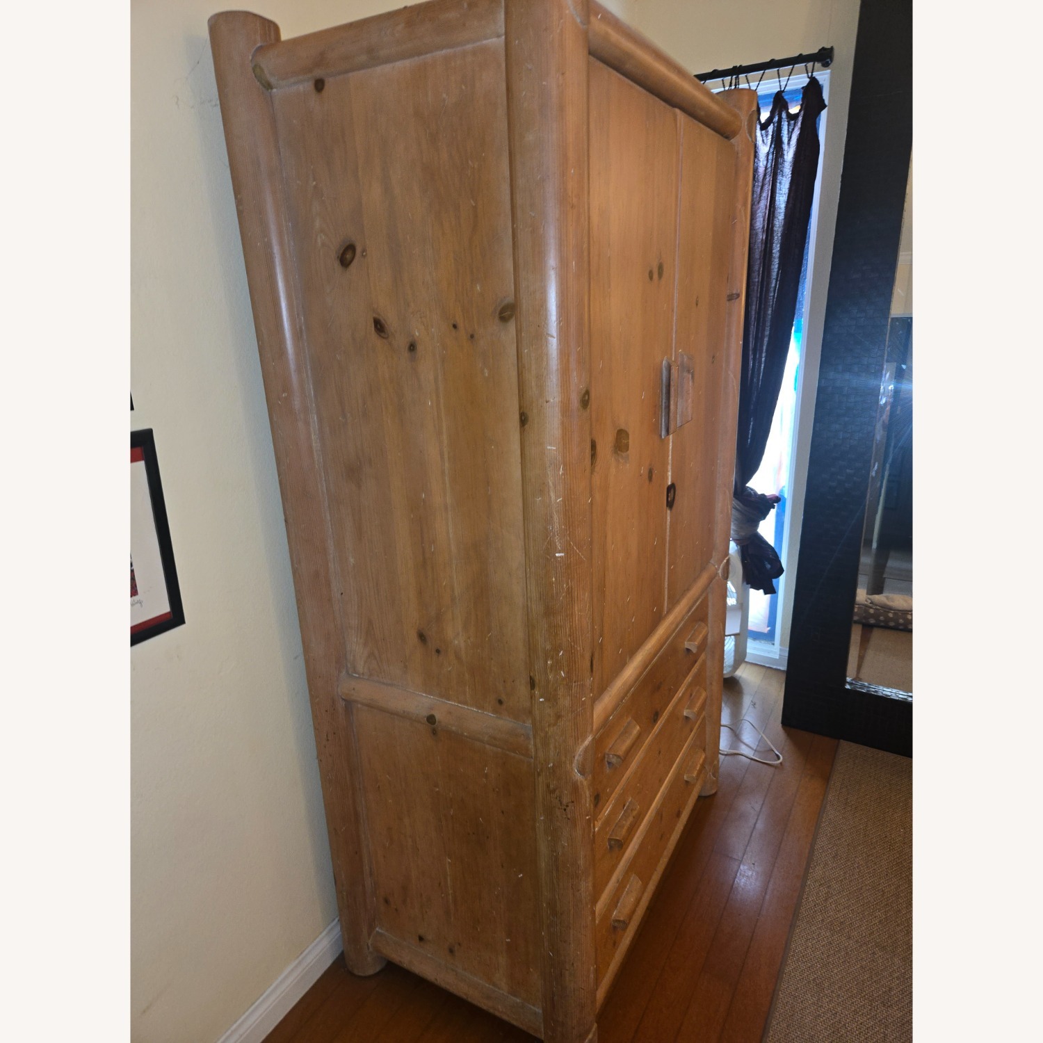 Vintage/Antique Natural Armoire - image-3