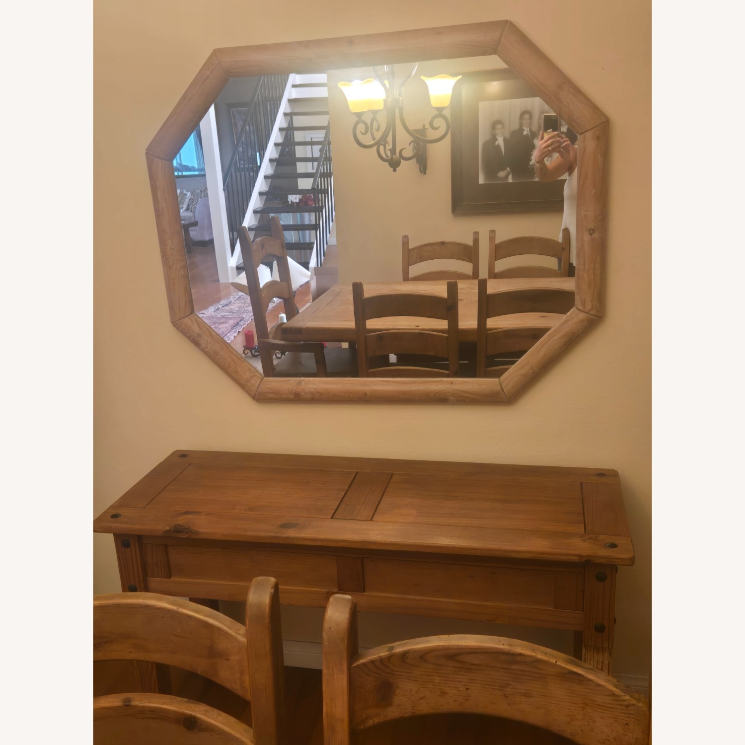 Vintage/Antique Natural Armoire - image-7