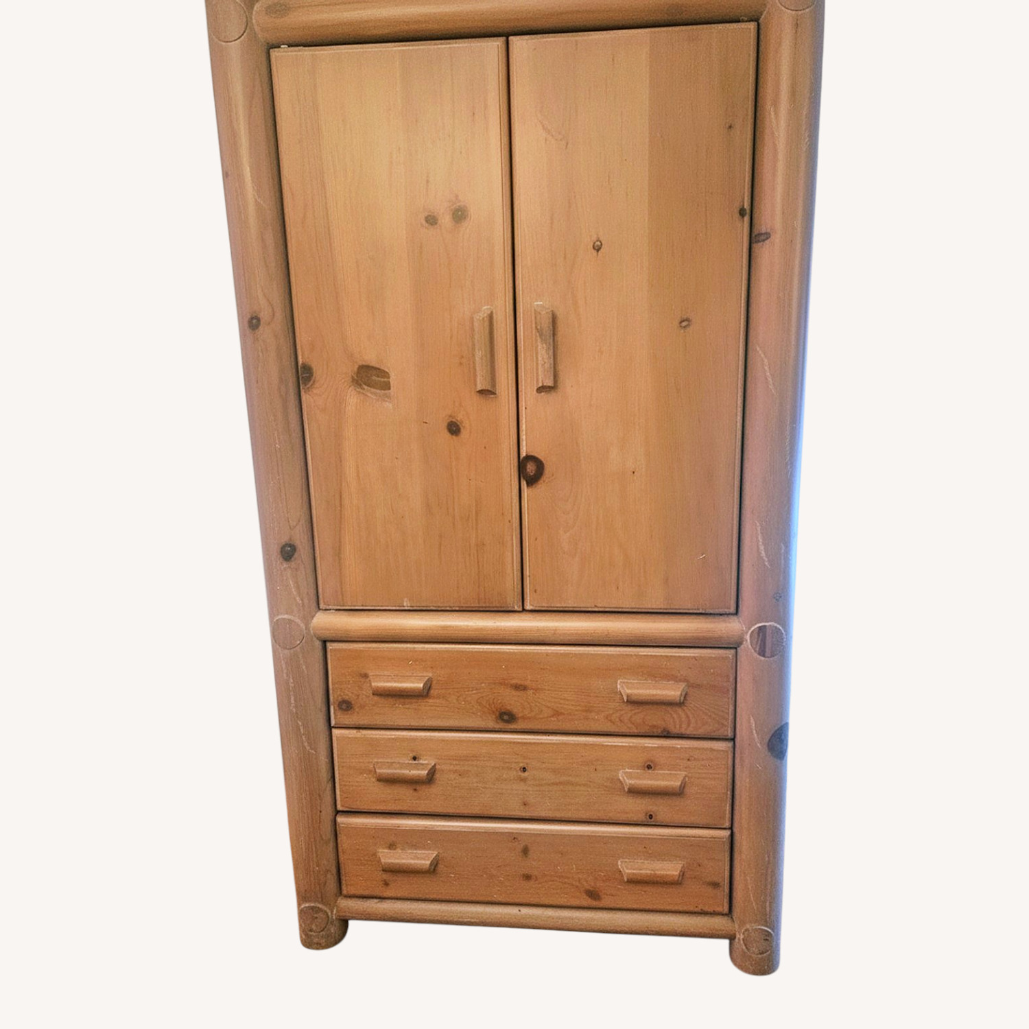 Vintage/Antique Natural Armoire - image-0