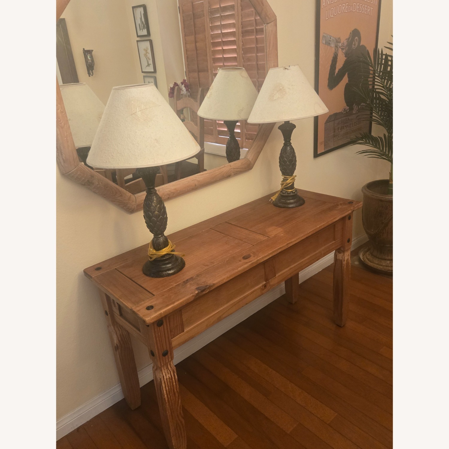 Vintage/Antique Natural Armoire - image-8