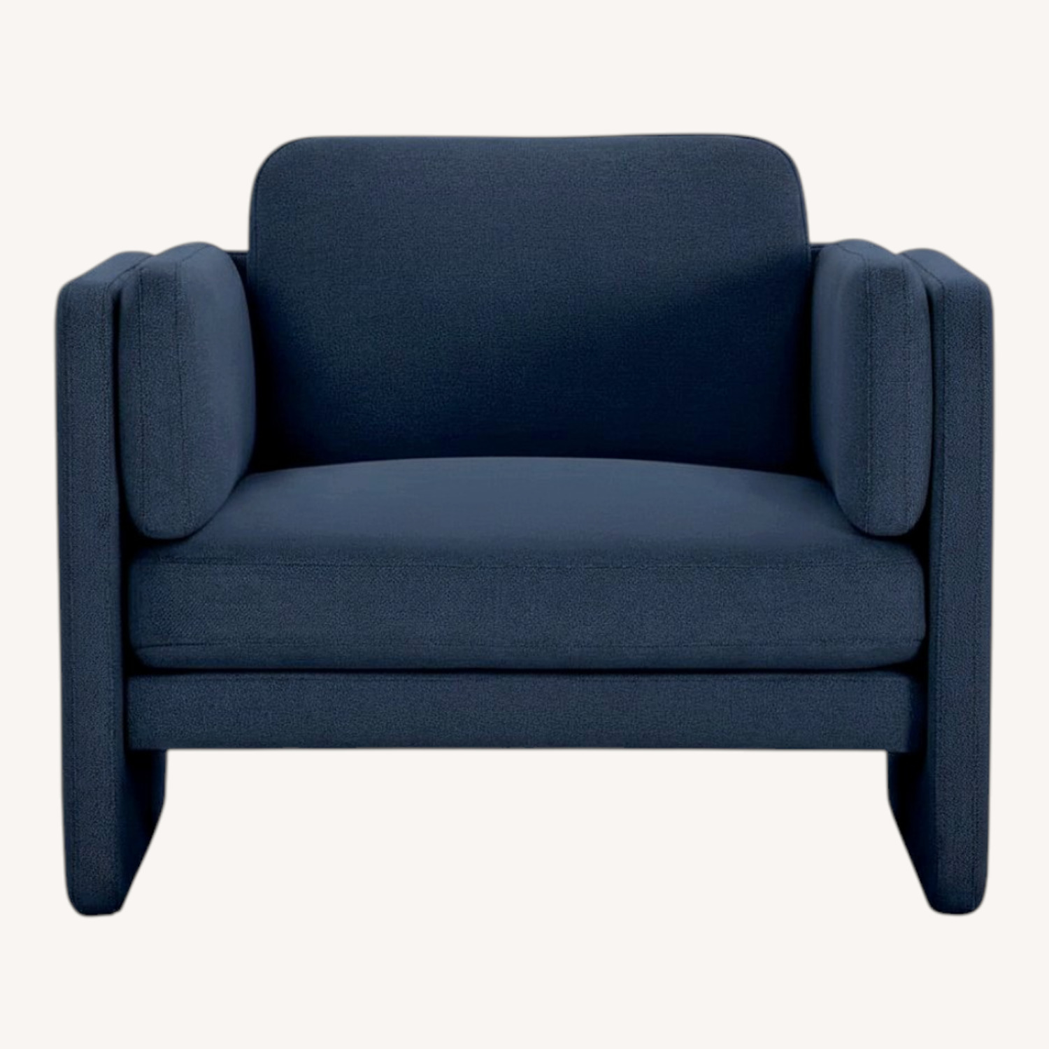 Design Within Reach Pastille Blue Velvet Armchair - image-0