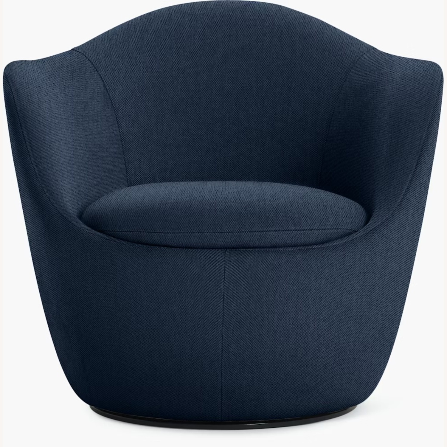 Lina Swivel Chair Blue Velvet Accent Chair - image-12