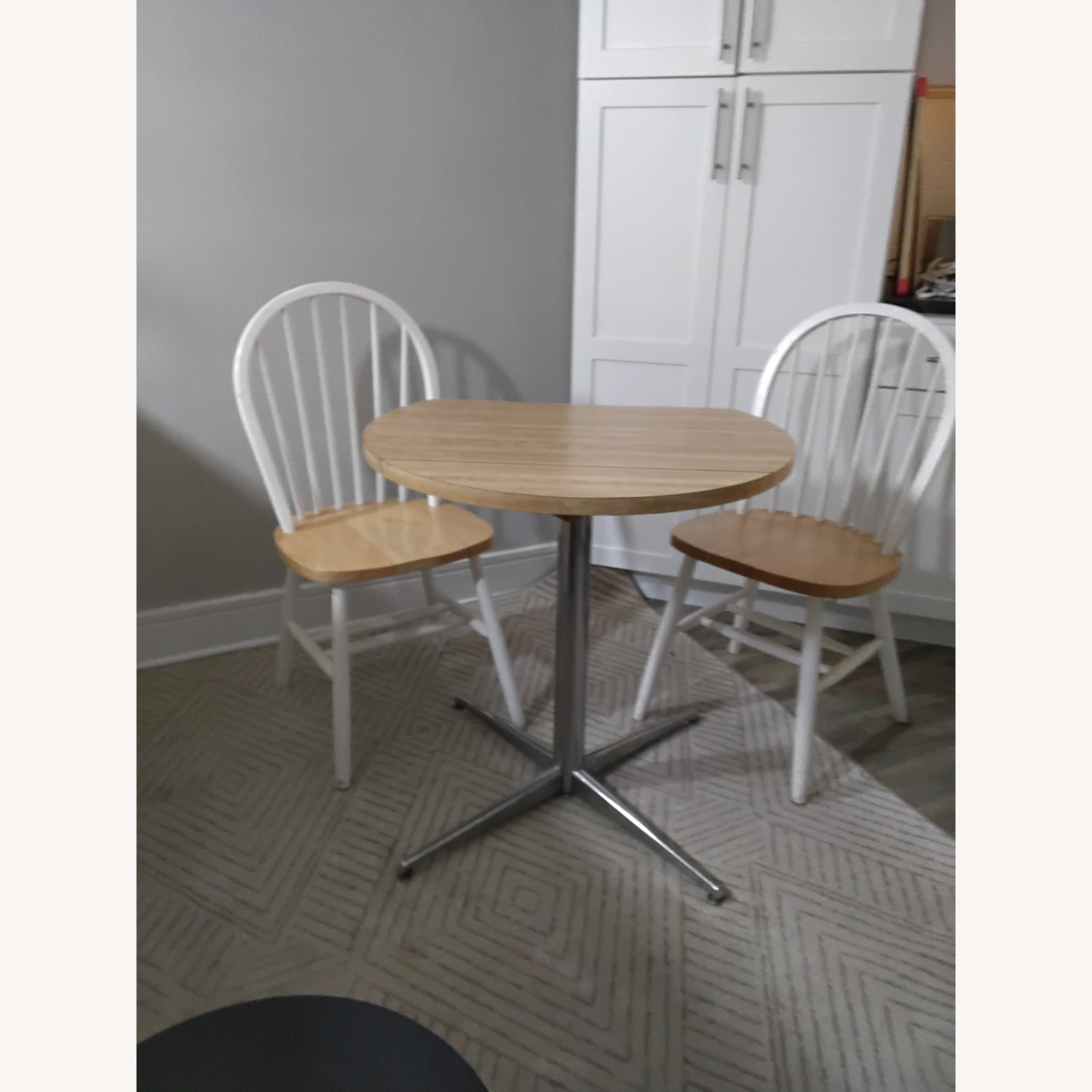 Vintage/Antique Natural Wood Dining Set - image-2