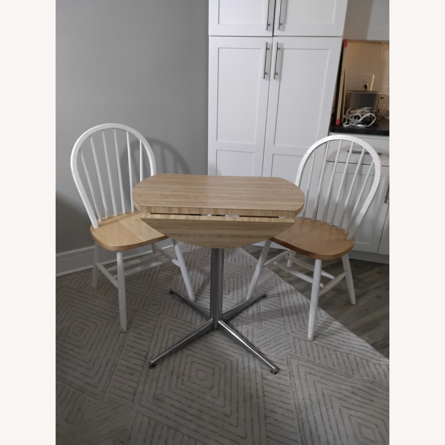 Vintage/Antique Natural Wood Dining Set - image-3