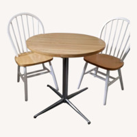 Vintage/Antique Natural Wood Dining Set