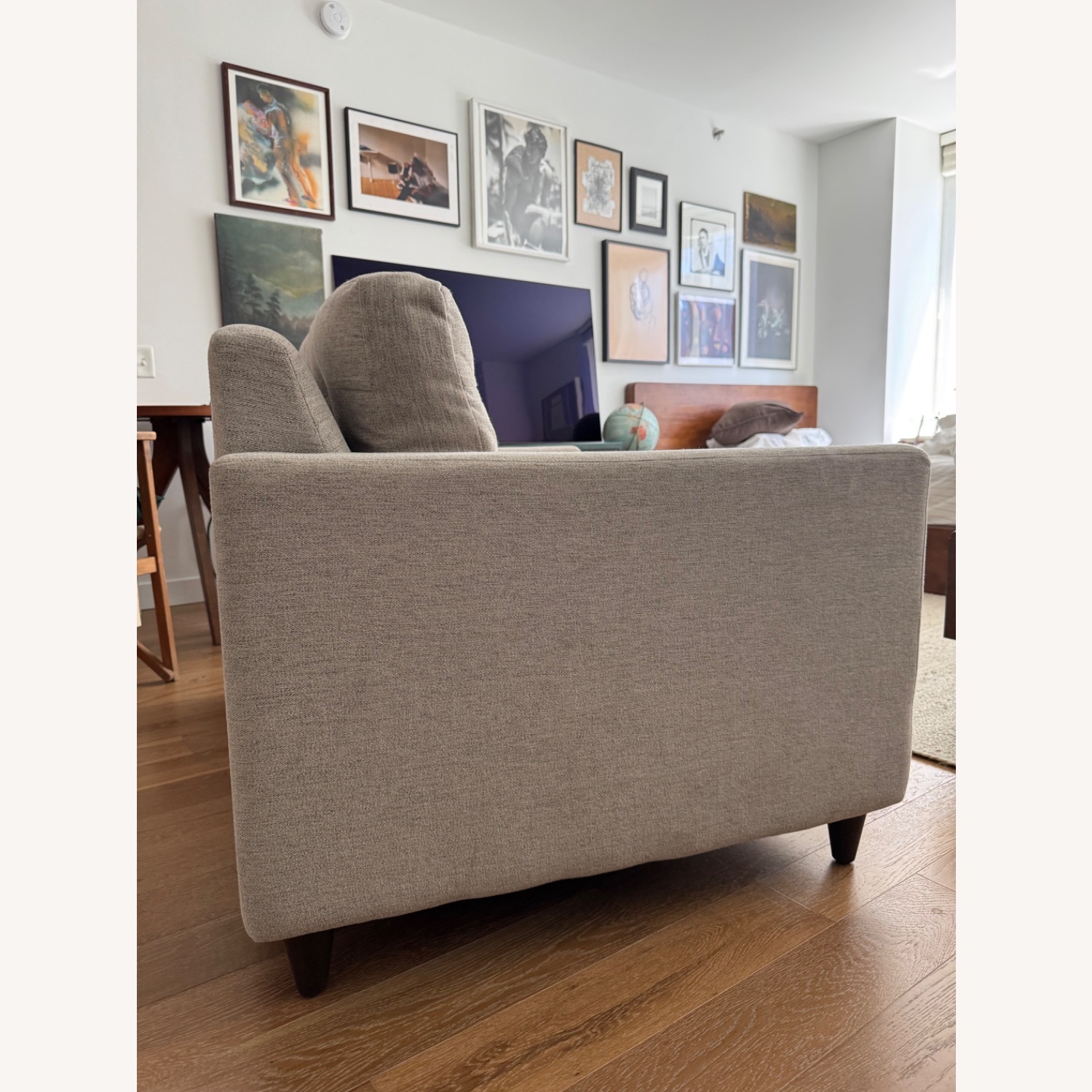 Joybird Elliot Light Gray Fabric Sleeper Sofa - image-4