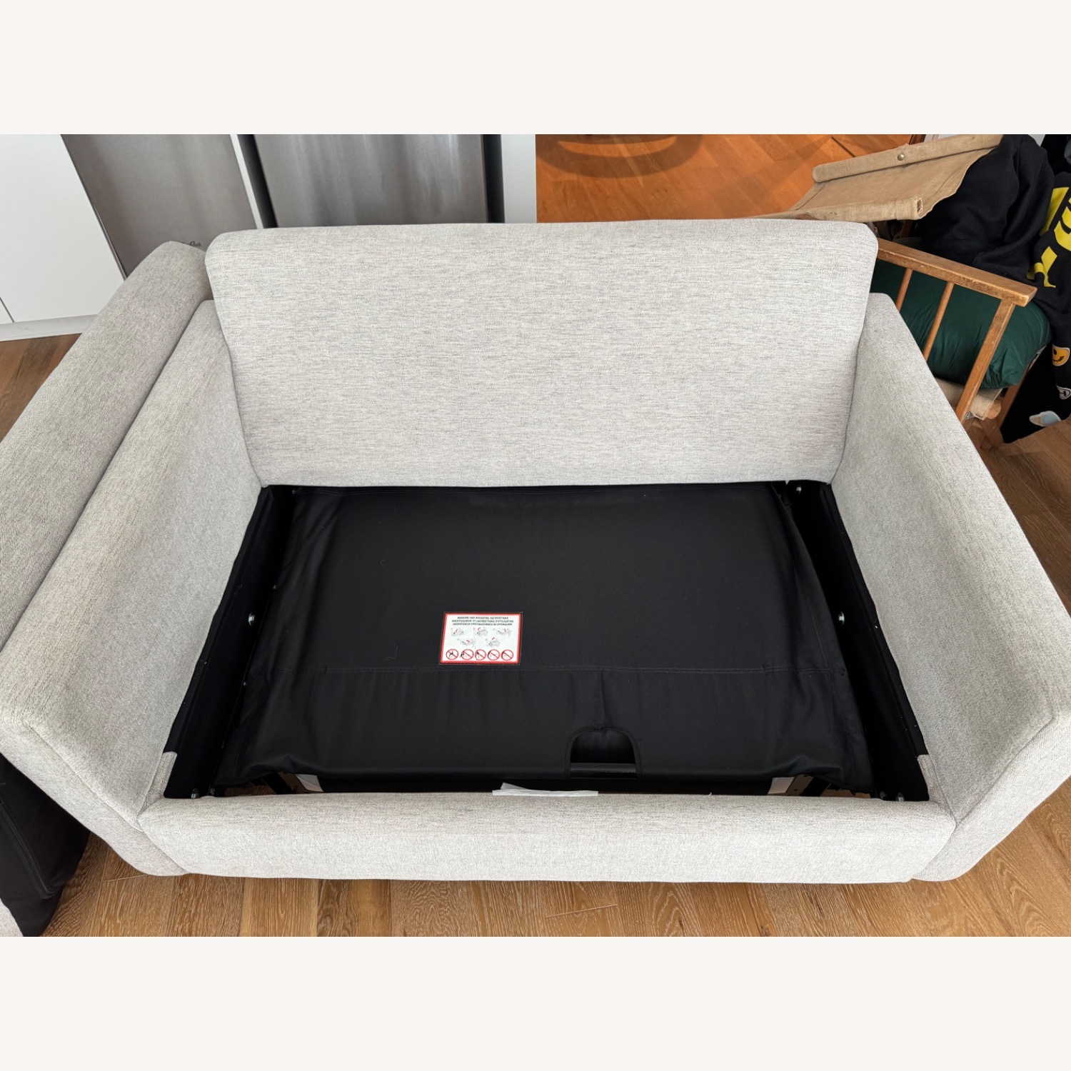 Joybird Elliot Light Gray Fabric Sleeper Sofa - image-5