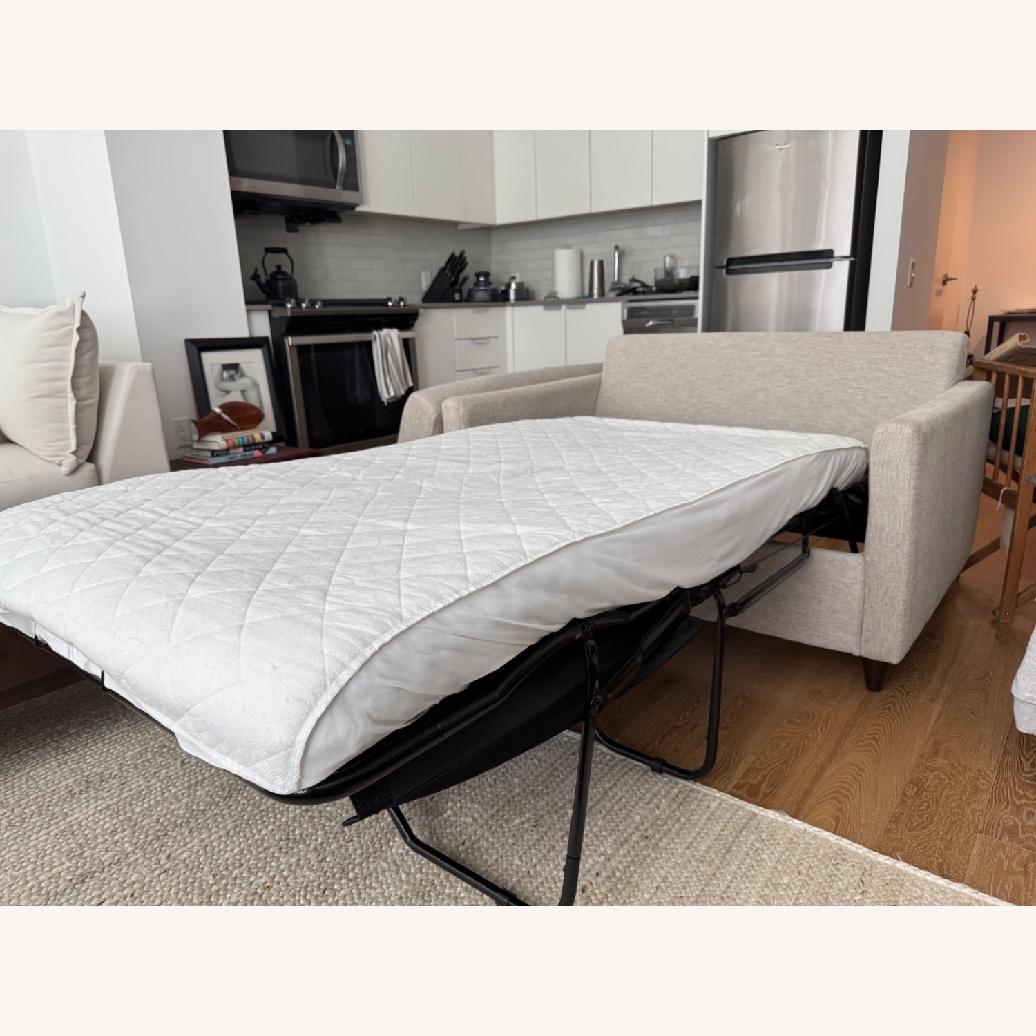 Joybird Elliot Light Gray Fabric Sleeper Sofa - image-7