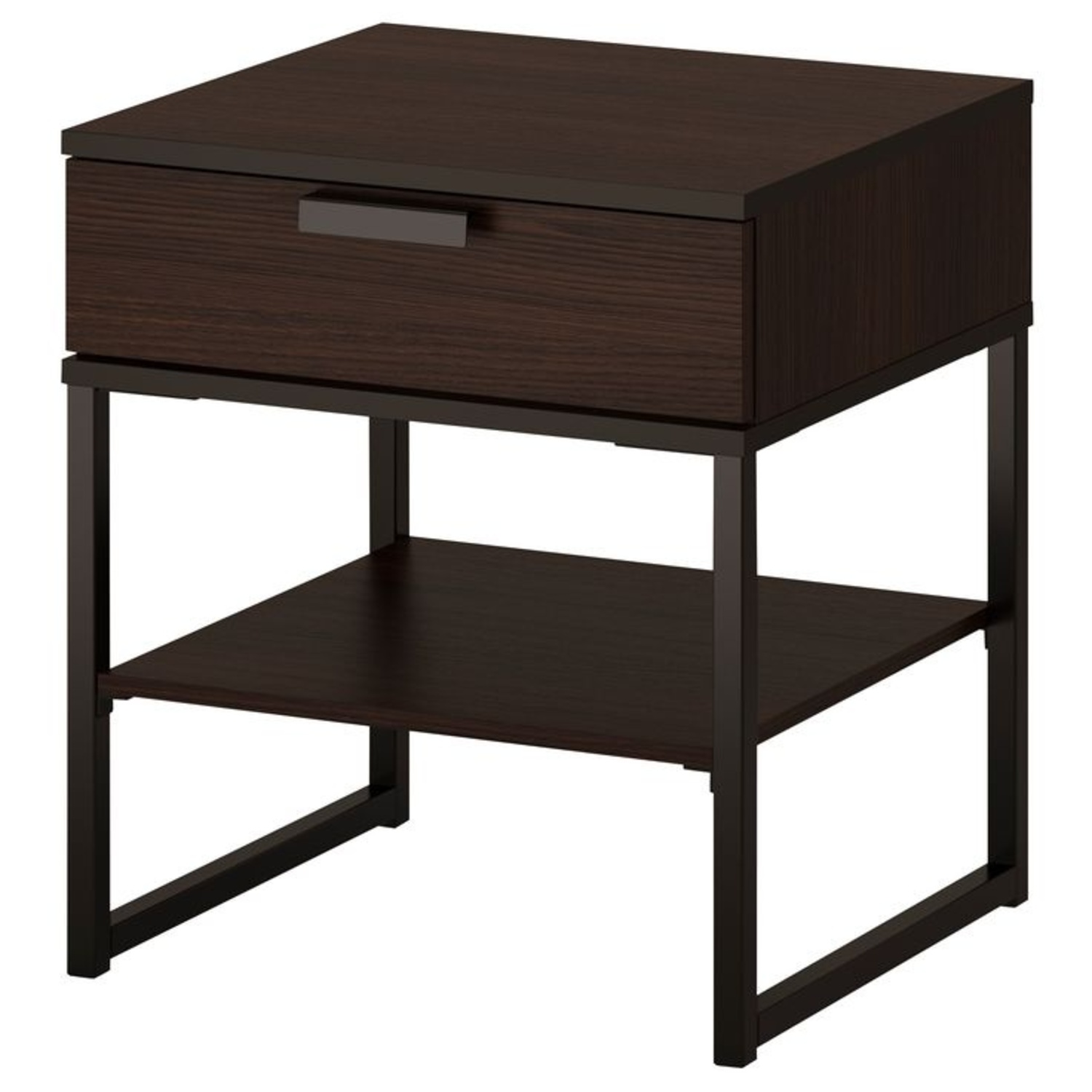 IKEA TRYSIL Dark Brown Nightstand - image-4