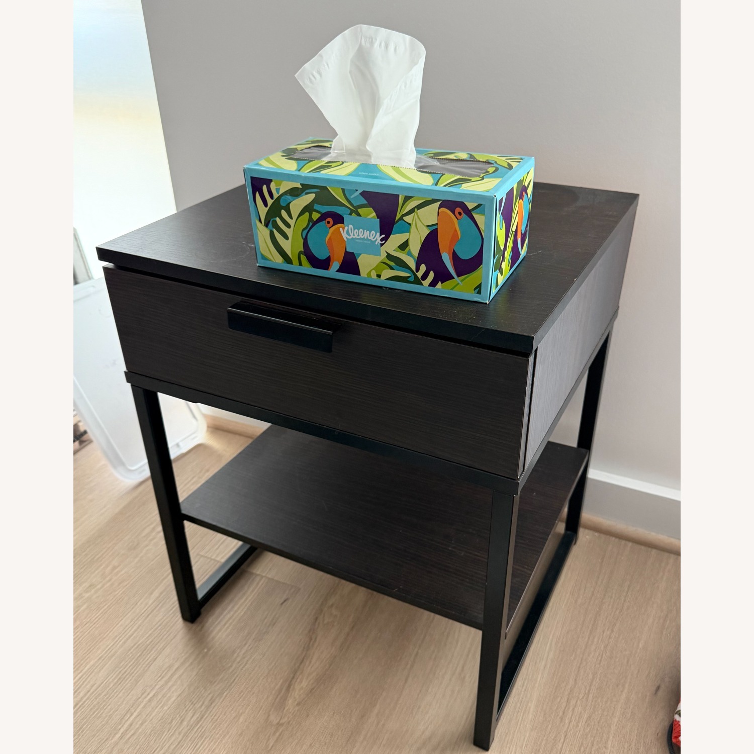 IKEA TRYSIL Dark Brown Nightstand - image-1