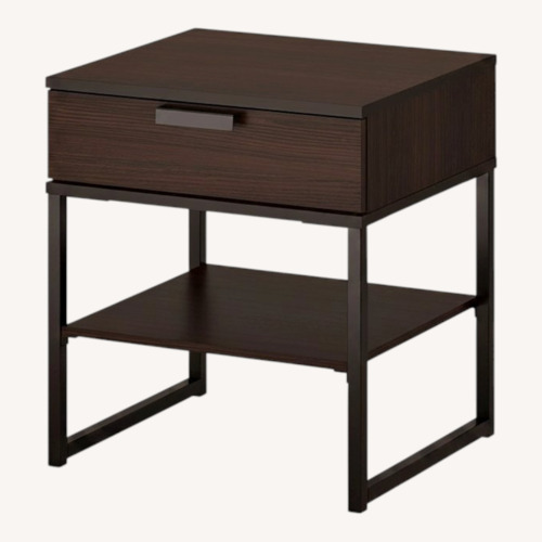 Used IKEA TRYSIL Dark Brown Nightstand for sale on AptDeco