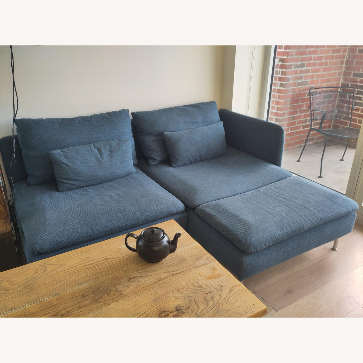 IKEA Söderhamn Blue Fabric 2 Seater Sofa - image-1