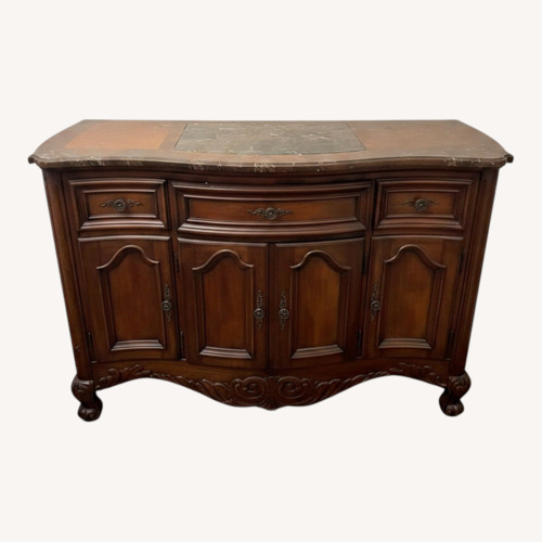 Used Vintage/Antique Dark Brown Sideboard for sale on AptDeco