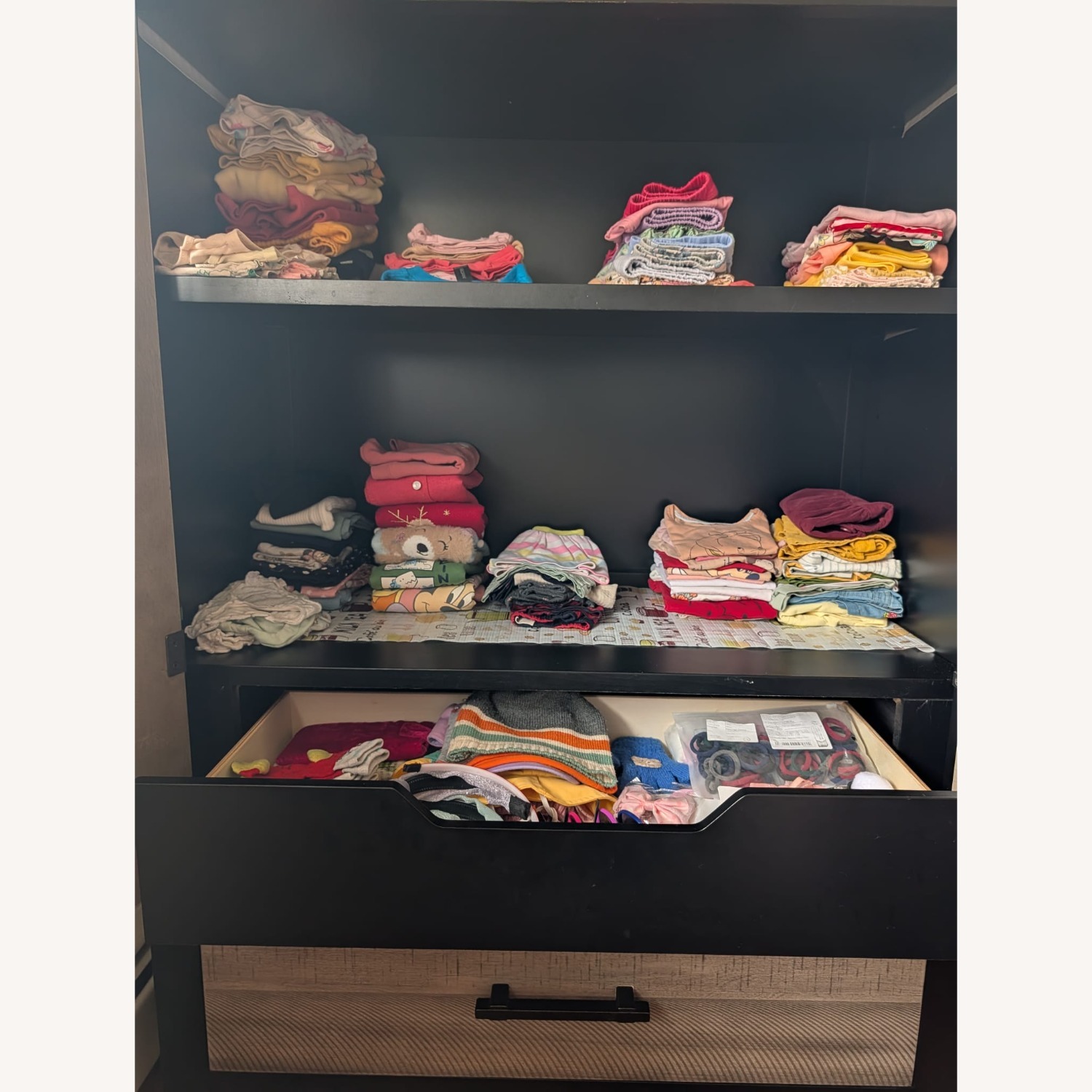 Fusion Black & Gray 2 Drawer Armoire - image-3