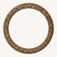 Vintage/Antique Light Brown Wood Wall Mirror