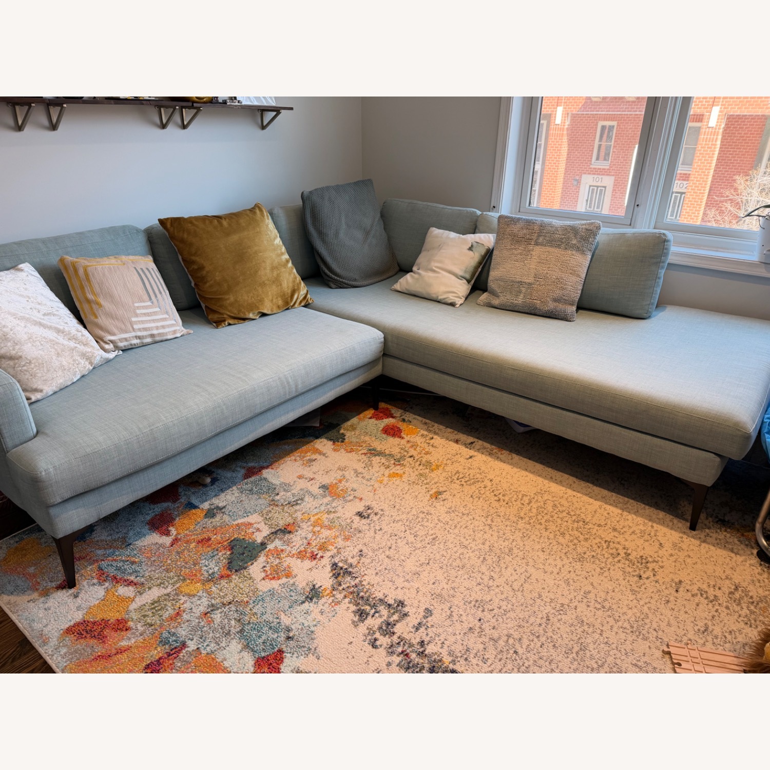 West Elm Andes sectional 2-piece - image-1