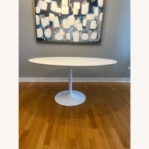 Used Room & Board Julian White Dining Table for sale on AptDeco