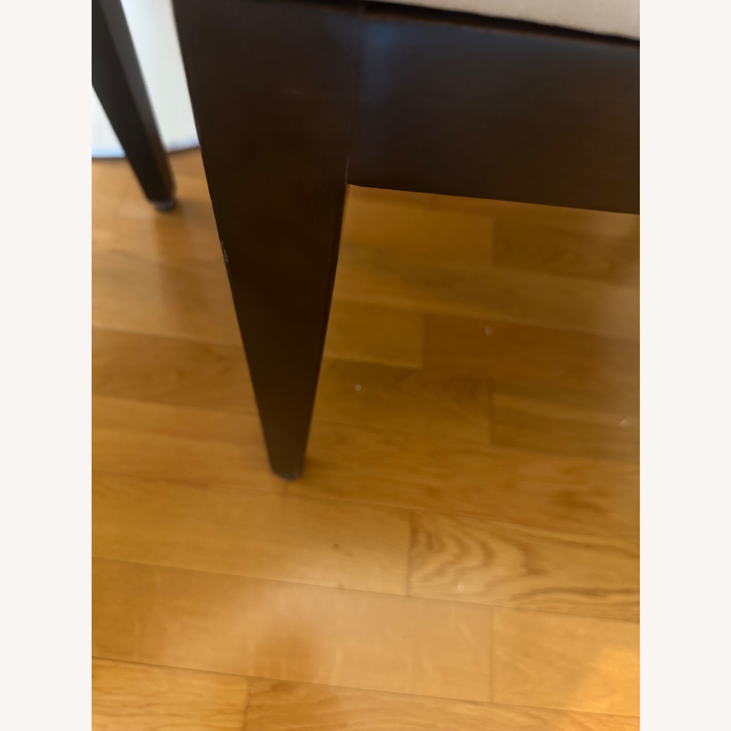 Light Gray Faux Leather Dining Chairs - image-10