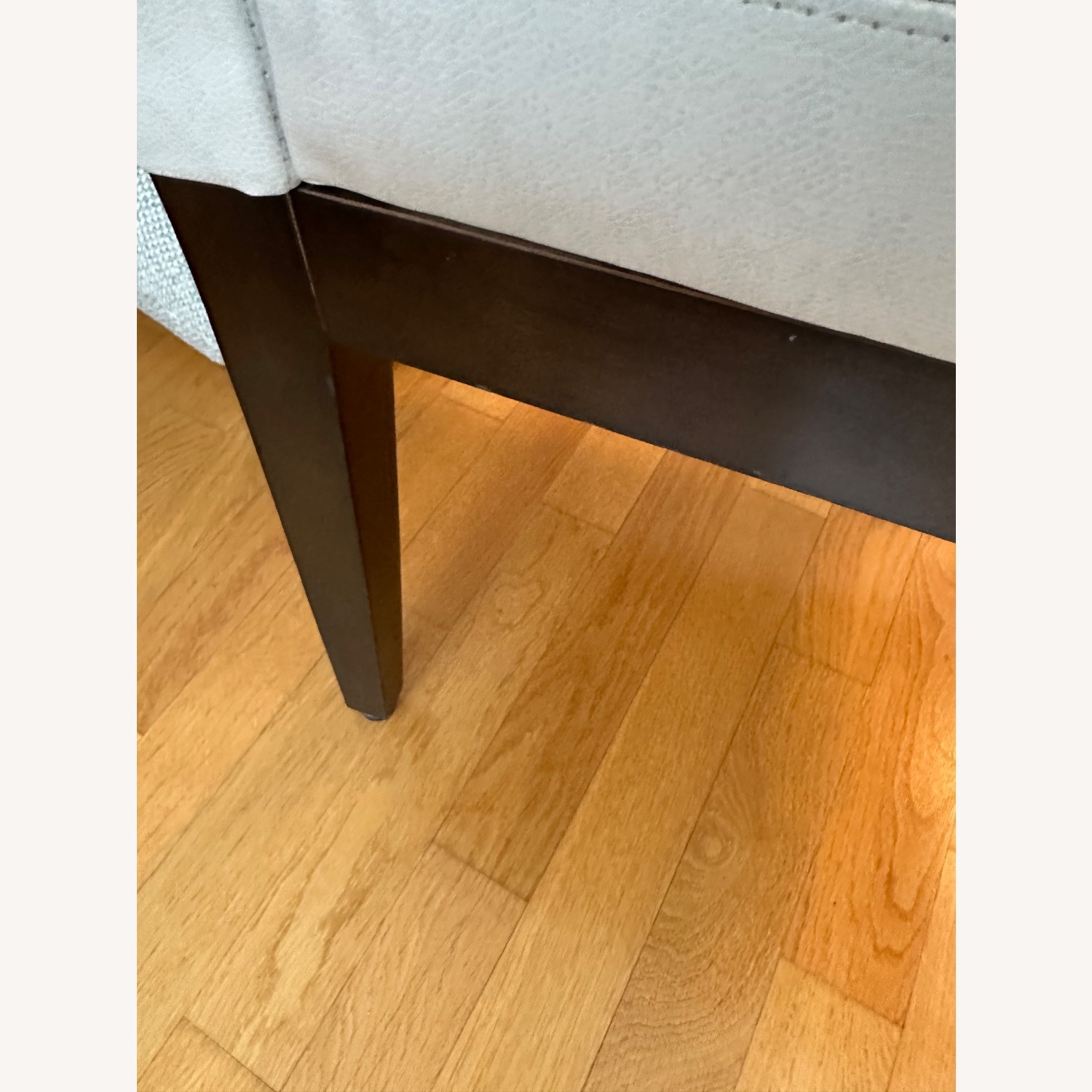 Light Gray Faux Leather Dining Chairs - image-11