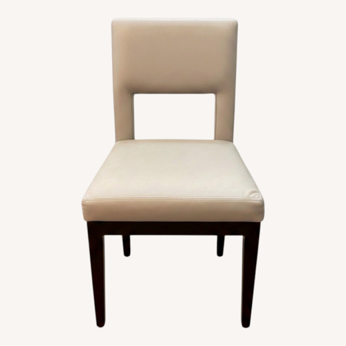 Used Light Gray Faux Leather Dining Chairs for sale on AptDeco