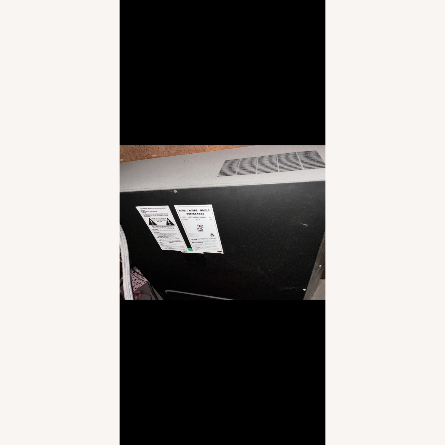 Large dark/medium electric fireplace - image-12