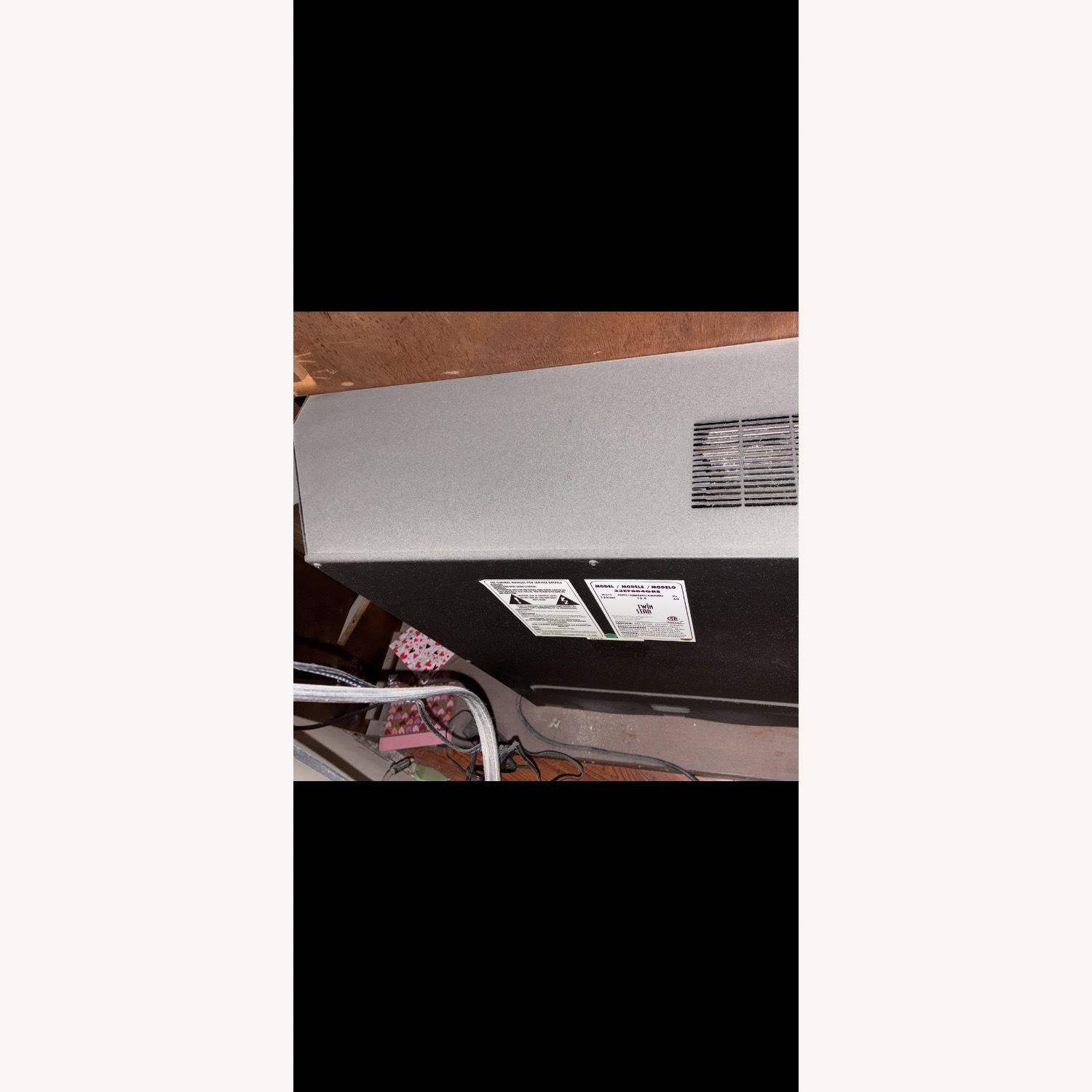 Large dark/medium electric fireplace - image-14