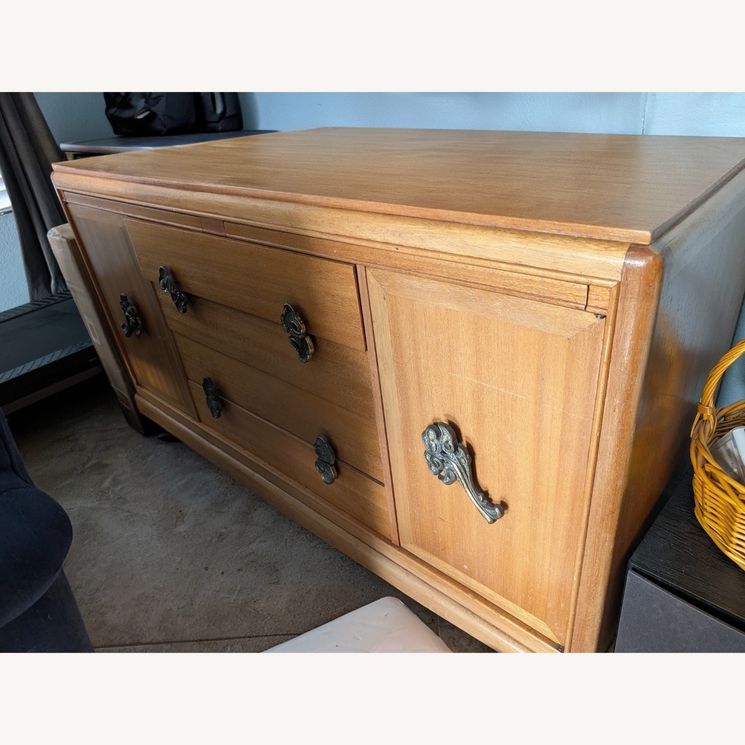 Vintage/Antique Natural Wood Dresser - image-1