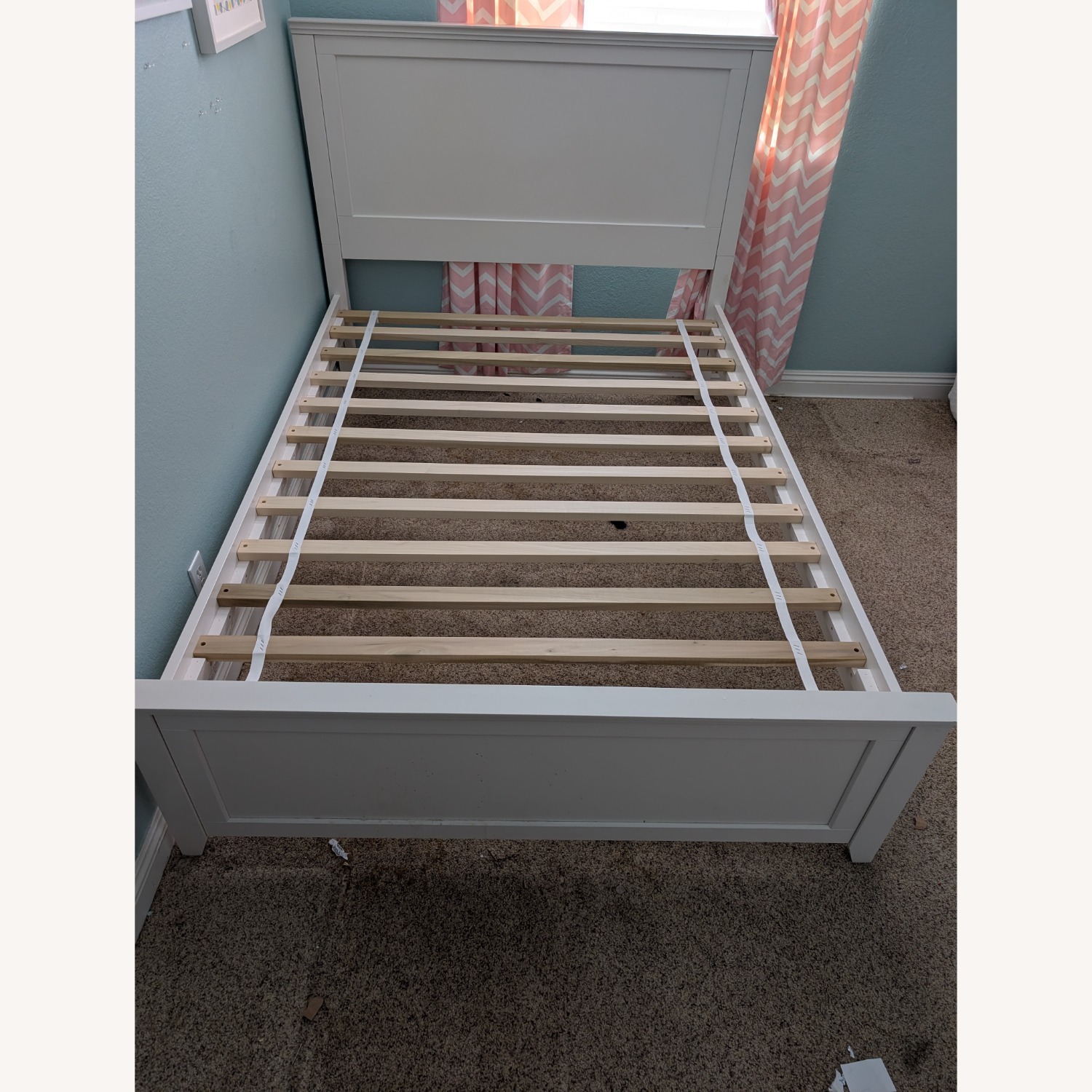 Pottery Barn White Wood Full Bed - image-3