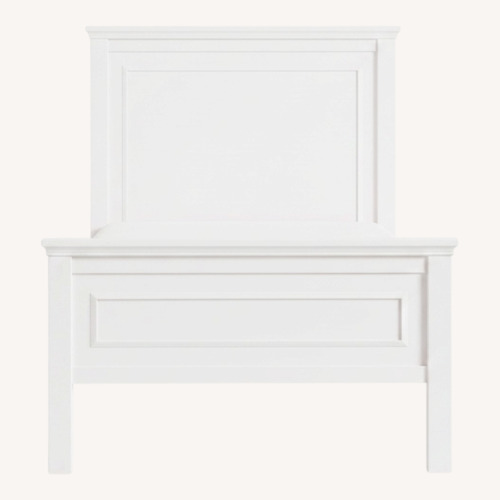 Used Pottery Barn White Wood Full Bed for sale on AptDeco