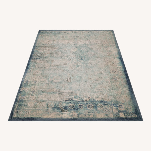 Used CISCO Brothers Blue Wool Blend Area Rug 6' x 9' for sale on AptDeco