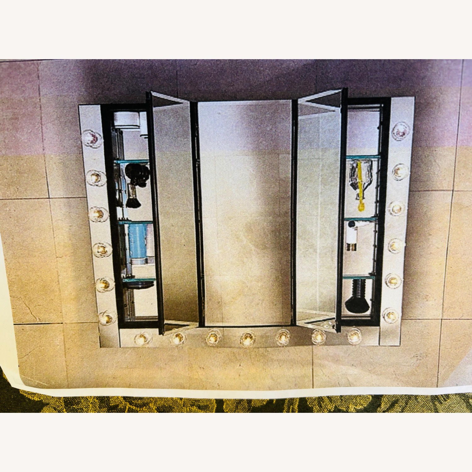 Silver Mirrored Glass Wall Decor - image-2