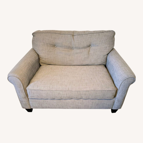 Used La-Z-Boy Light Gray Fabric Loveseat for sale on AptDeco
