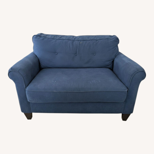 Used La-Z-Boy Blue Fabric Loveseat for sale on AptDeco