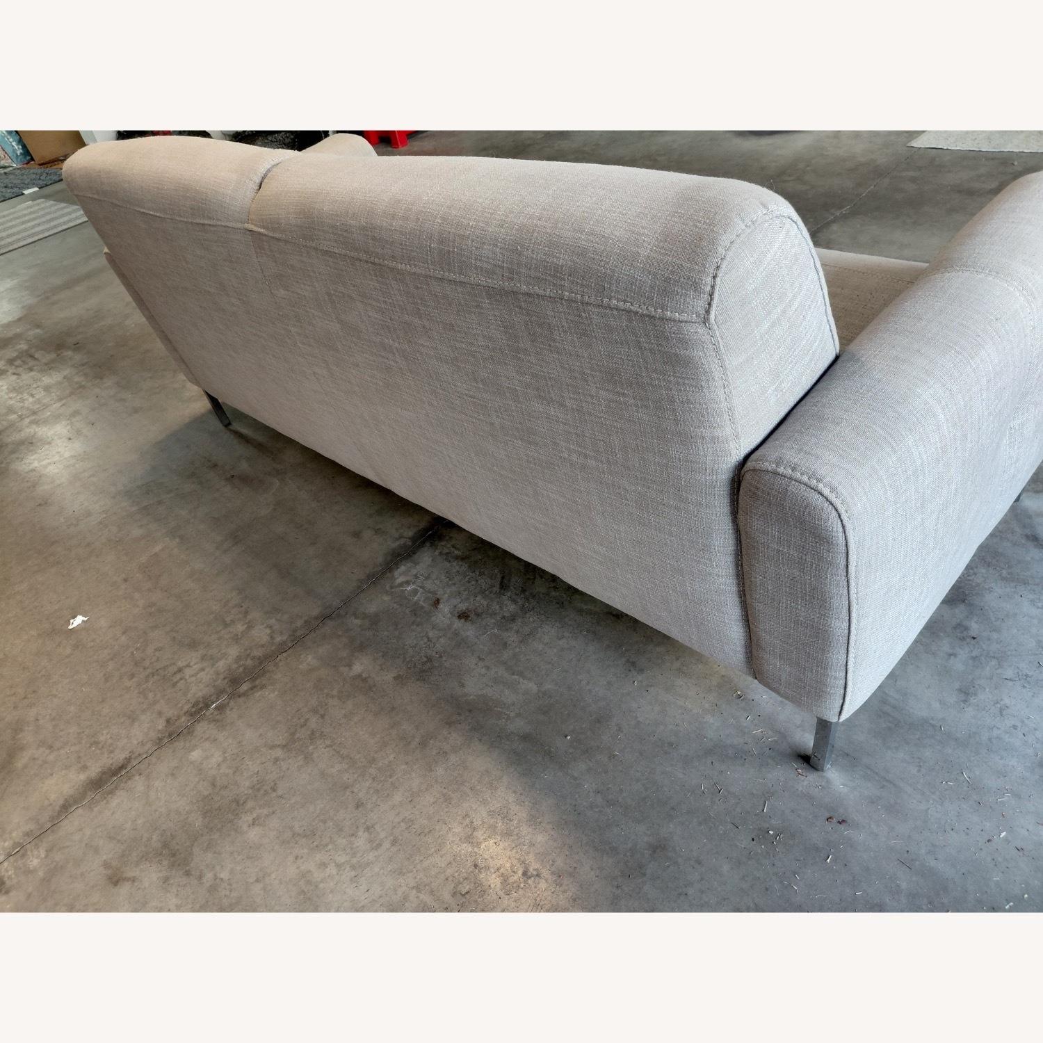 Kasala Funiture Light Gray Fabric 2 Seater Sofa - image-5