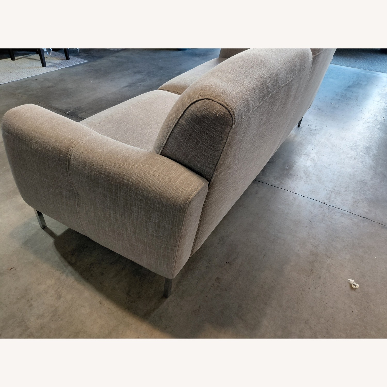 Kasala Funiture Light Gray Fabric 2 Seater Sofa - image-3