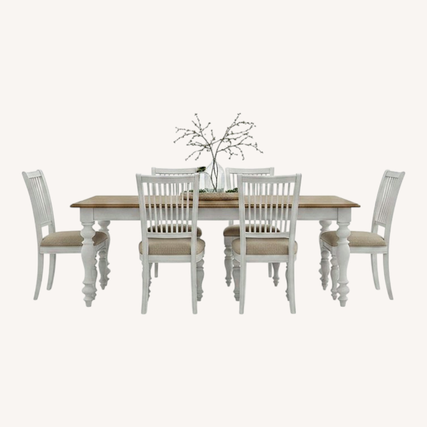 Dining Table with 6 Chairs (Haverty) - image-0