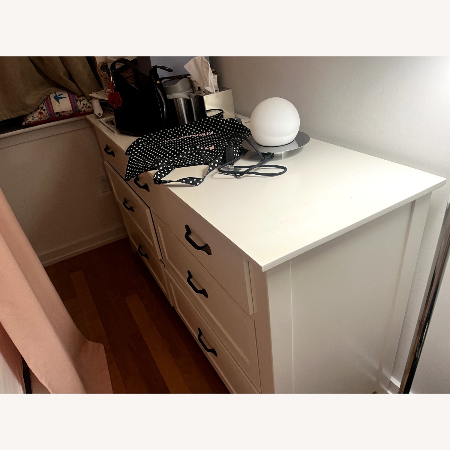 Pottery Barn Stratton White Wood Veneer Dresser - image-4