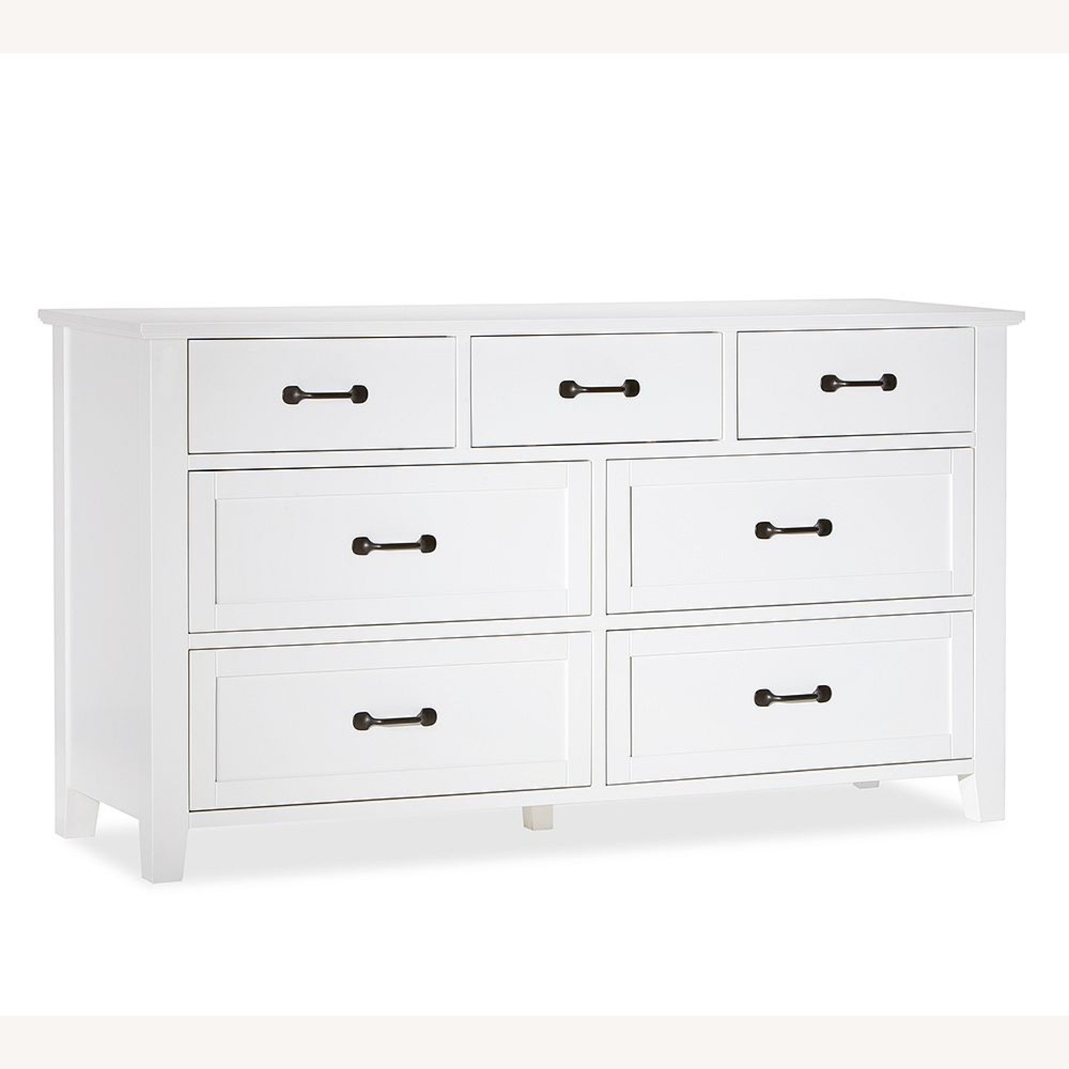 Pottery Barn Stratton White Wood Veneer Dresser - image-7