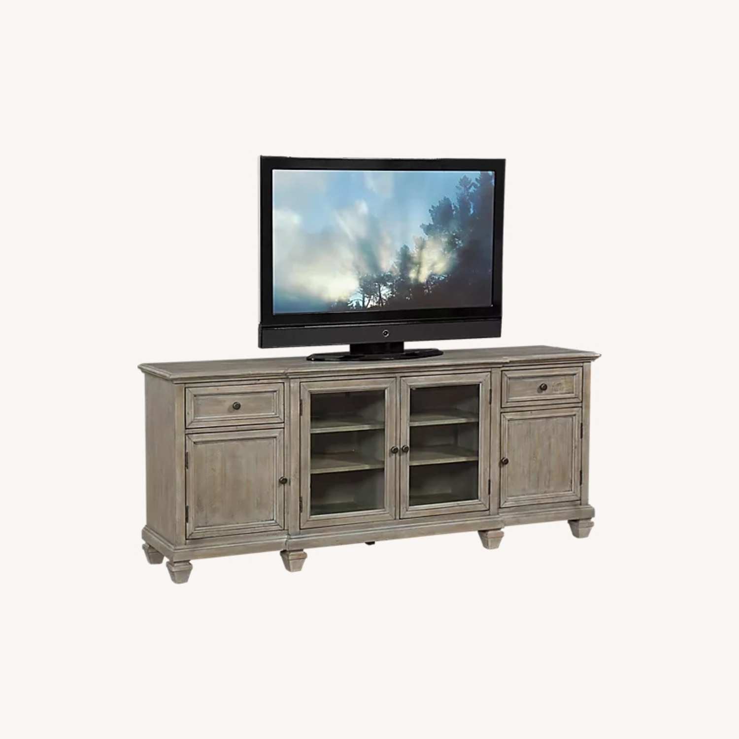 Havertys Dark Gray Beckley Console - image-7