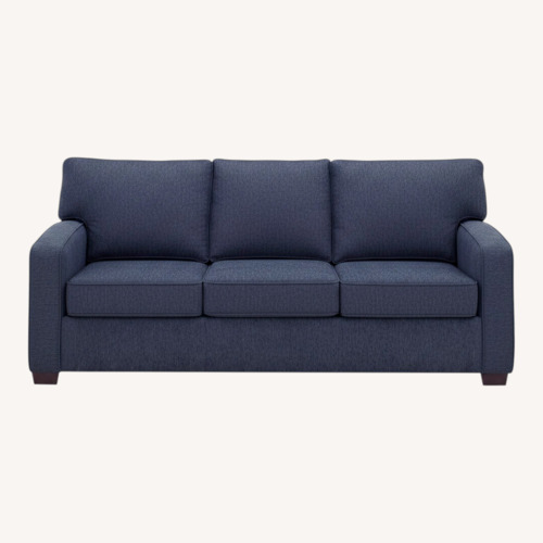 Used Raymour & Flanigan Gabe Blue Fabric Sleeper Sofa for sale on AptDeco