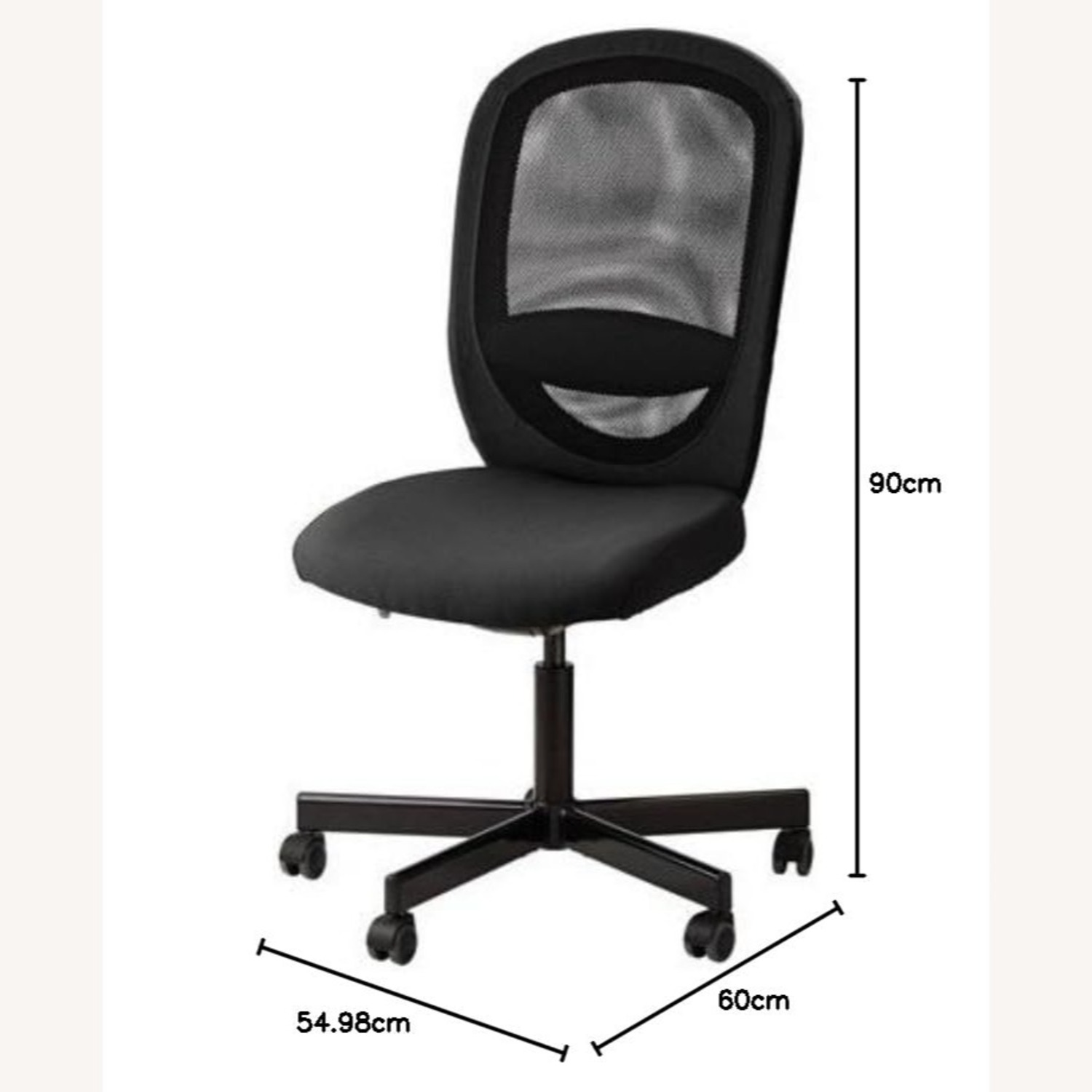IKEA Flintan Black Office Chair - image-1