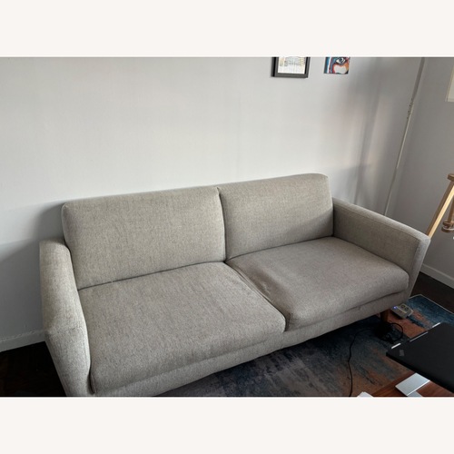 Used West Elm Oliver Light Gray Fabric 2 Seater Sofa for sale on AptDeco