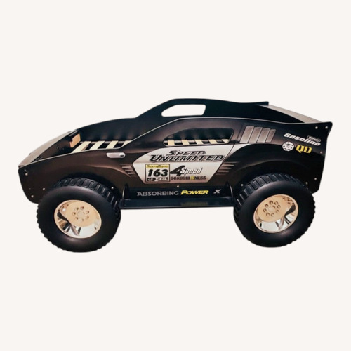 Used Black Wood Twin Bed for sale on AptDeco