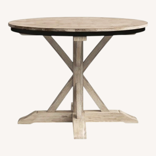 Used Eugley Acacia Round Dining Table for sale on AptDeco